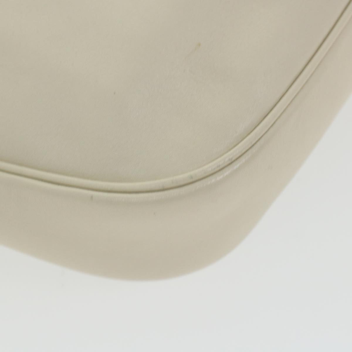 GUCCI Shoulder Bag Leather White 154395 ar10476