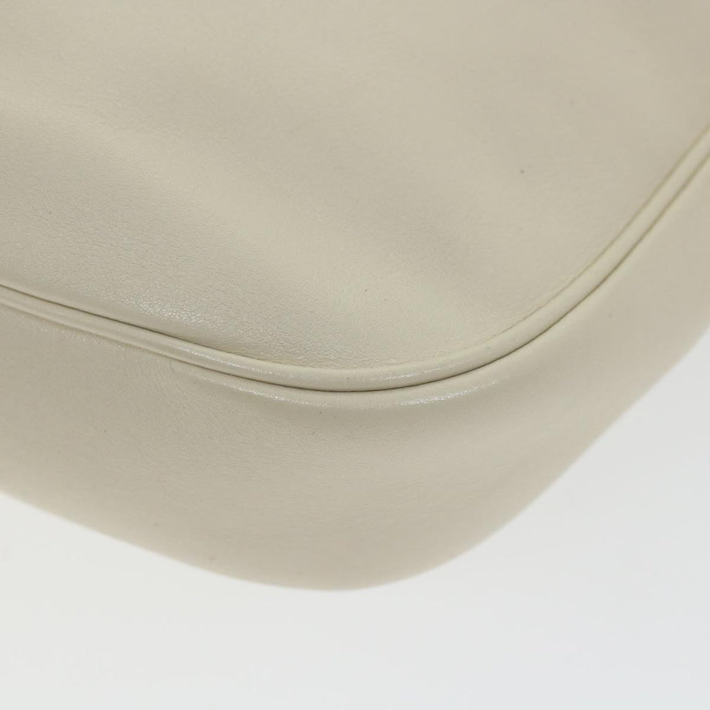 GUCCI Shoulder Bag Leather White 154395 ar10476