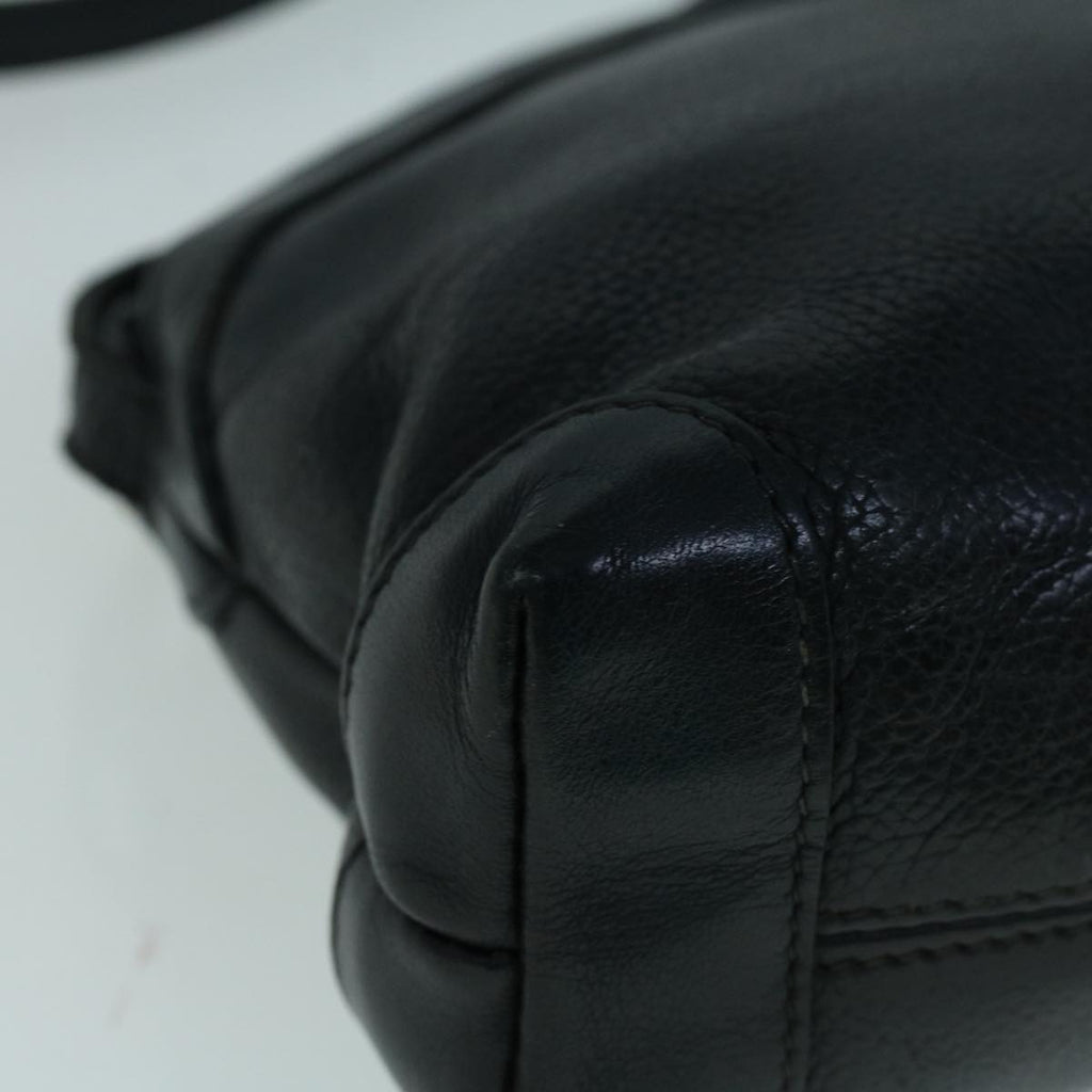GUCCI Shoulder Bag Leather Black ar10481