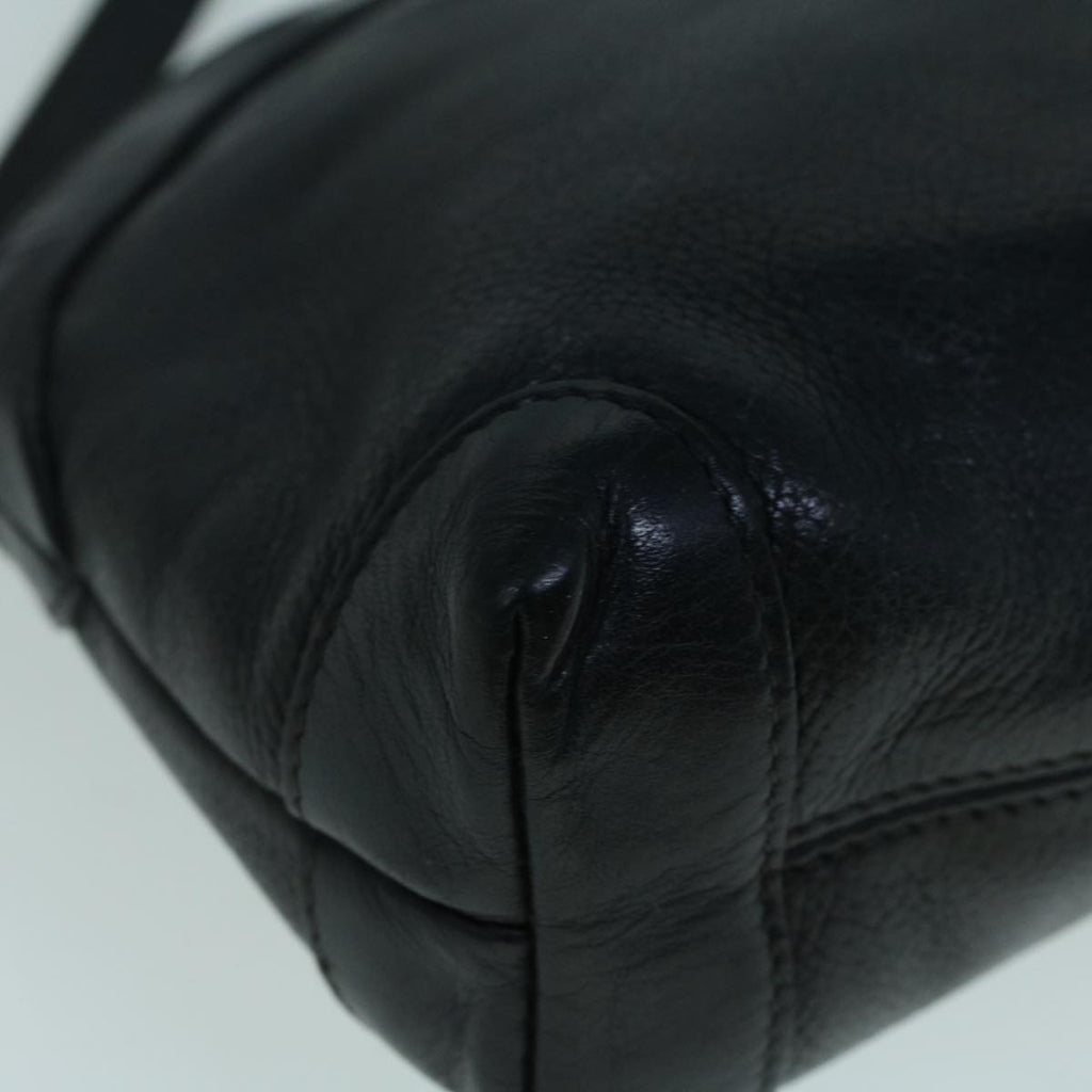 GUCCI Shoulder Bag Leather Black ar10481