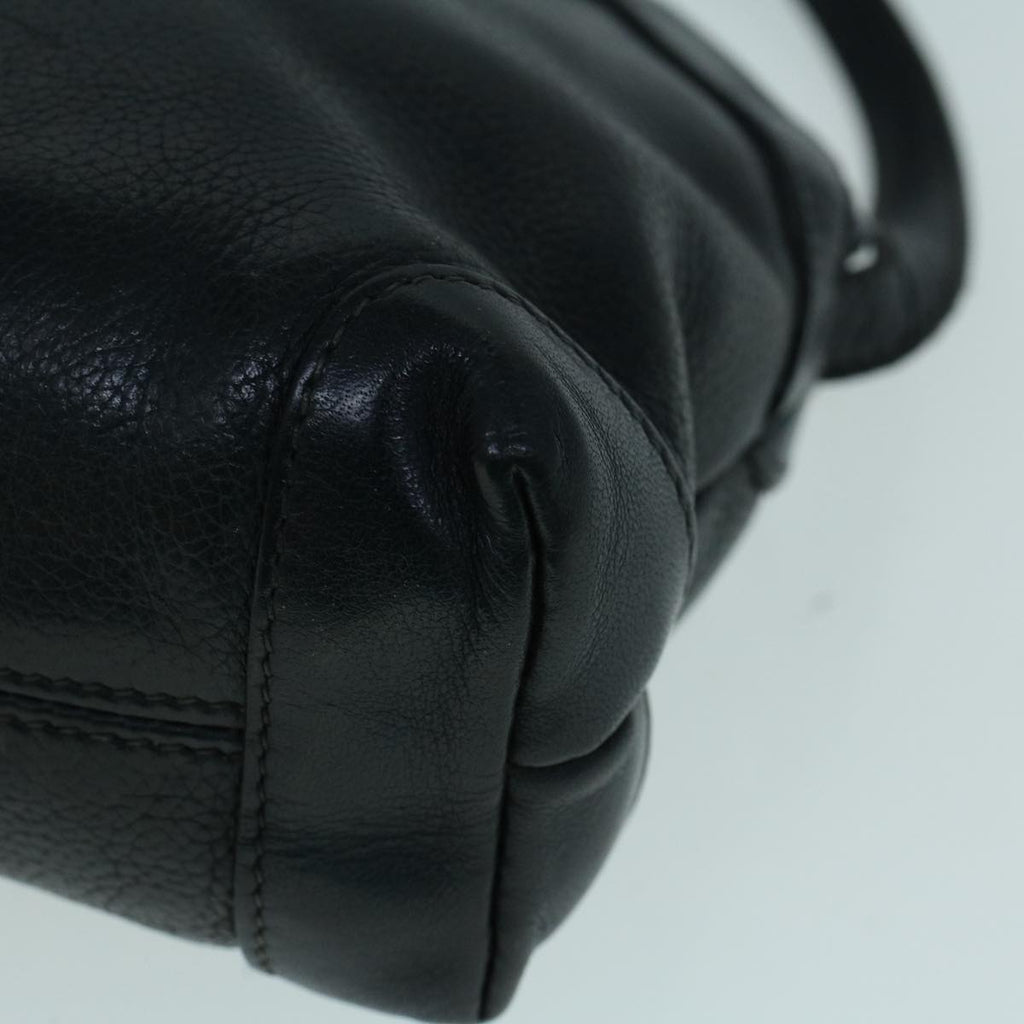 GUCCI Shoulder Bag Leather Black ar10481