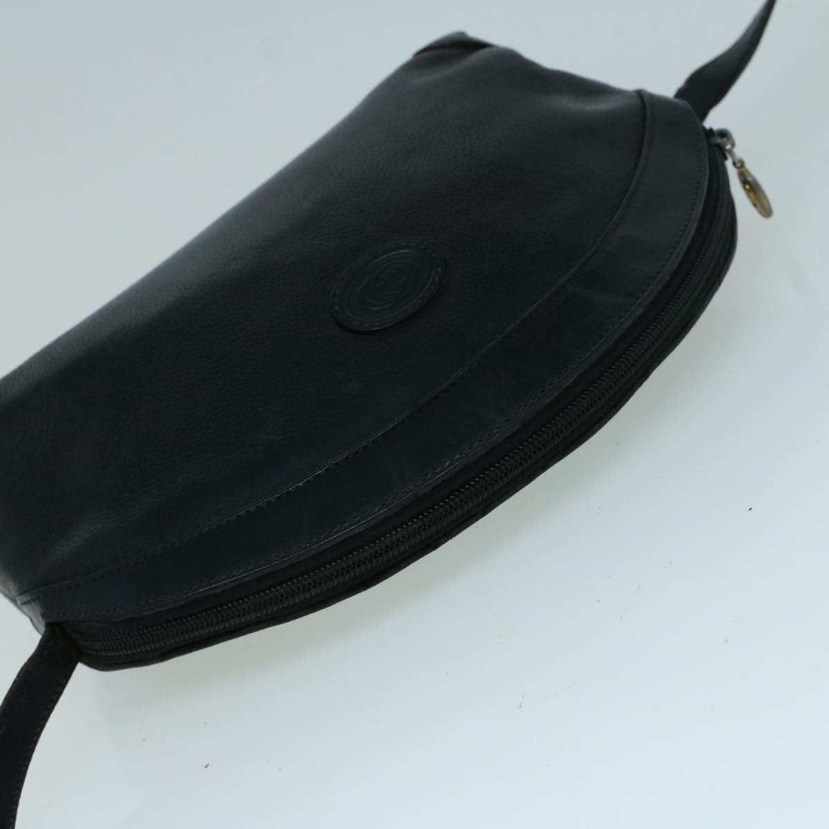 GUCCI Shoulder Bag Leather Black ar10481