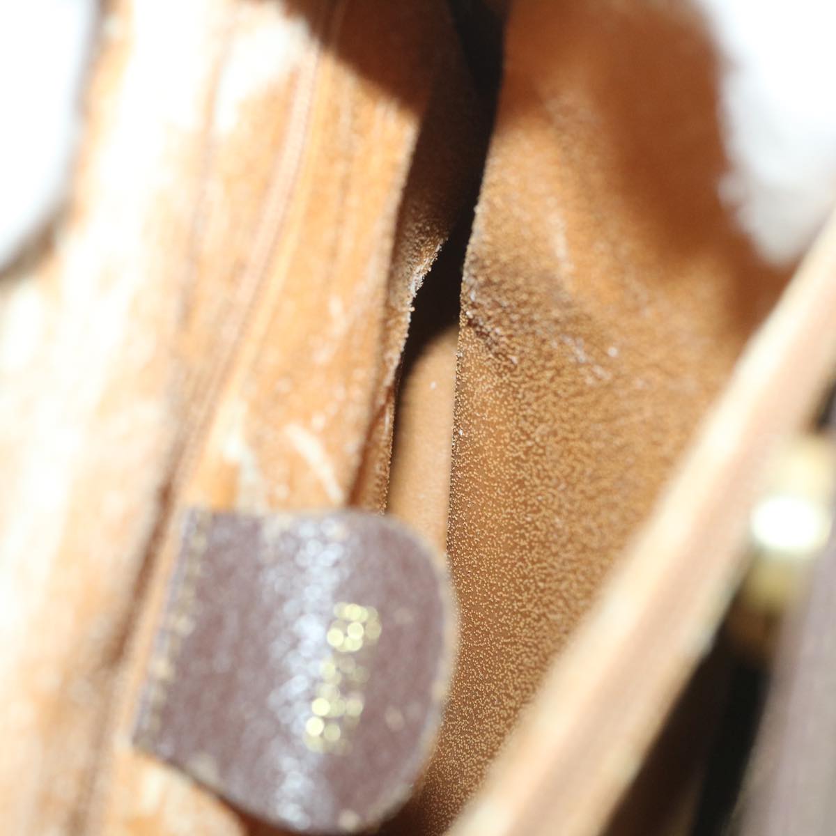 GUCCI Bamboo Hand Bag Leather Brown ar10505