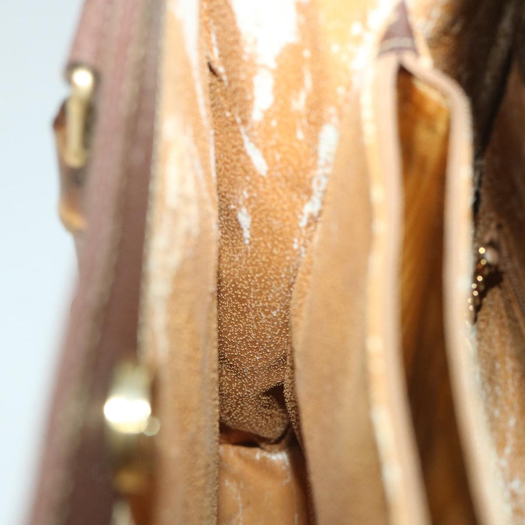 GUCCI Bamboo Hand Bag Leather Brown ar10505