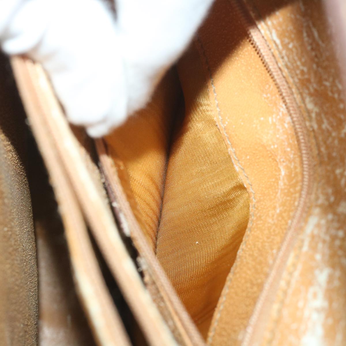 GUCCI Bamboo Hand Bag Leather Brown ar10505