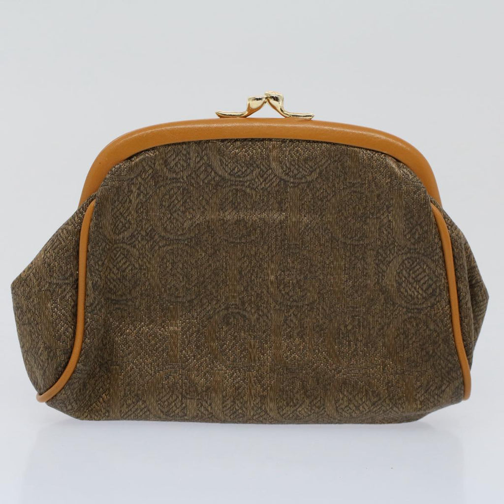 GUCCI GG Supreme Pouch PVC Leather 2Set Beige ar10506