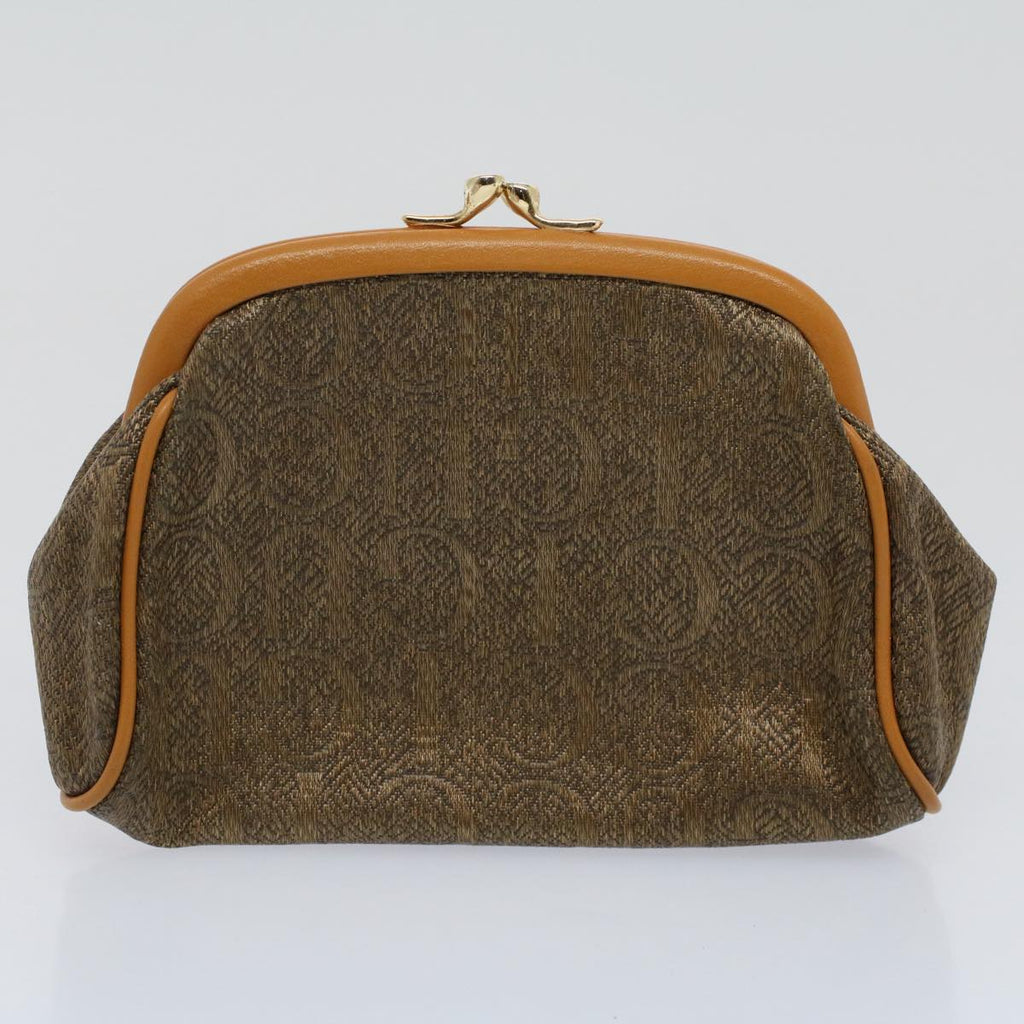 GUCCI GG Supreme Pouch PVC Leather 2Set Beige ar10506