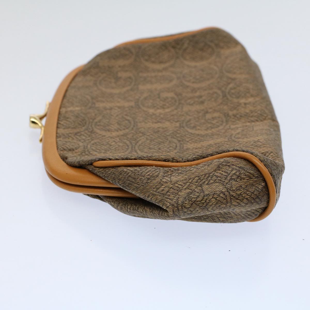 GUCCI GG Supreme Pouch PVC Leather 2Set Beige ar10506