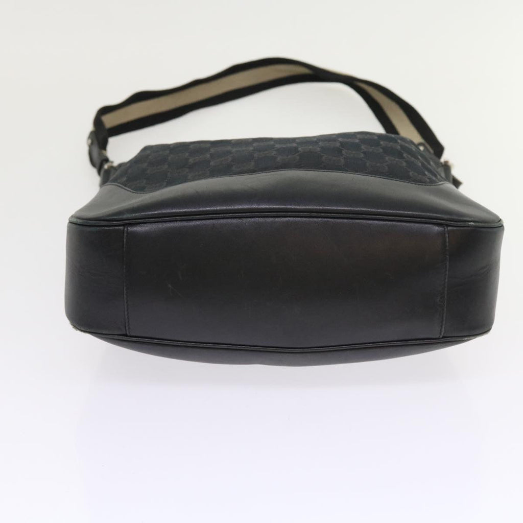 GUCCI GG Canvas Bamboo Shoulder Bag 2Set Beige Black ar10507