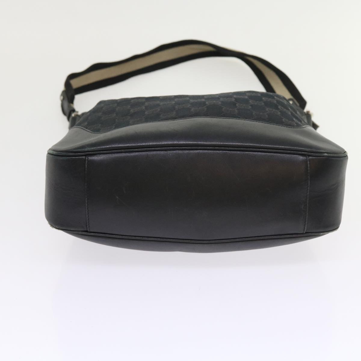 GUCCI GG Canvas Bamboo Shoulder Bag 2Set Beige Black ar10507