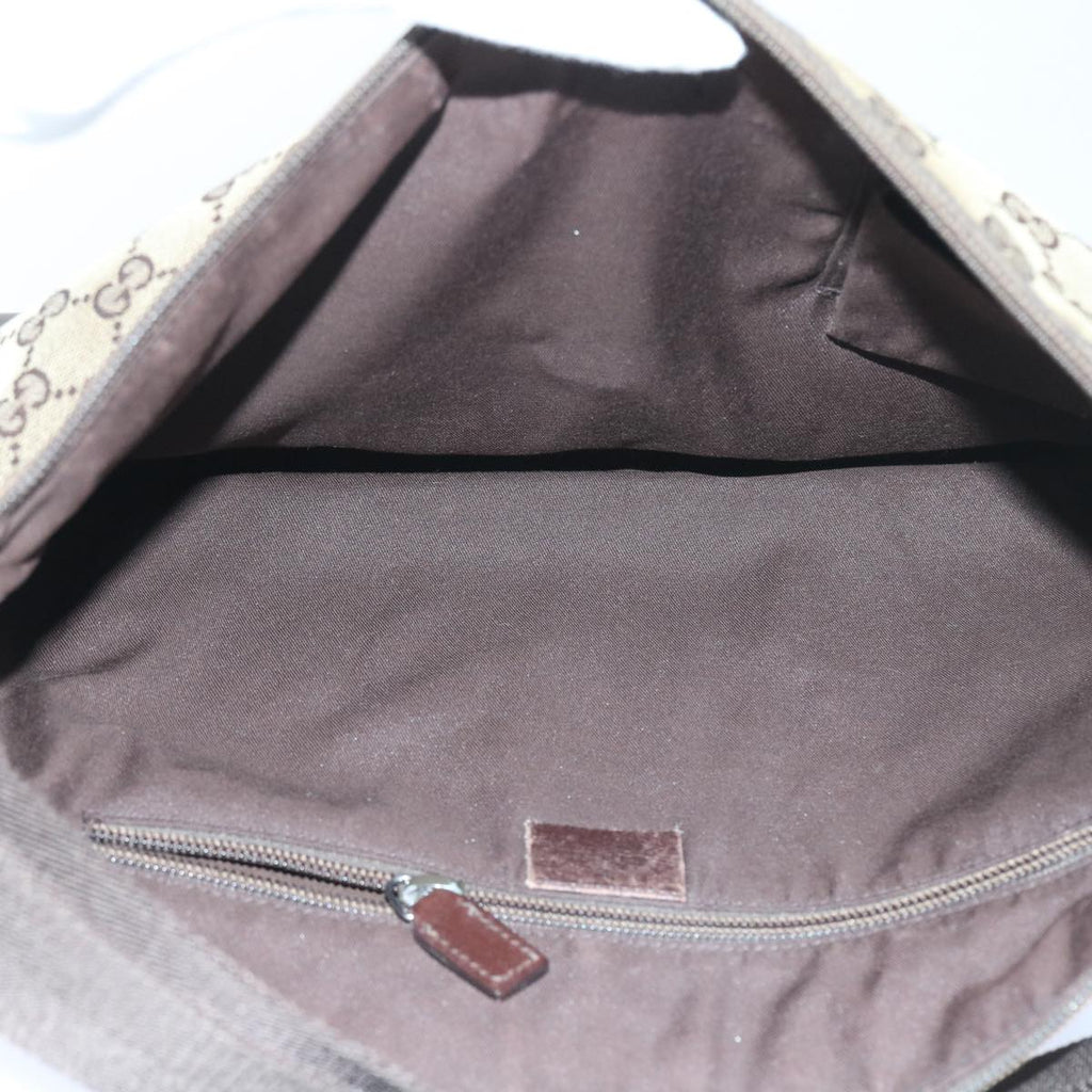 GUCCI GG Canvas Bamboo Shoulder Bag 2Set Beige Black ar10507