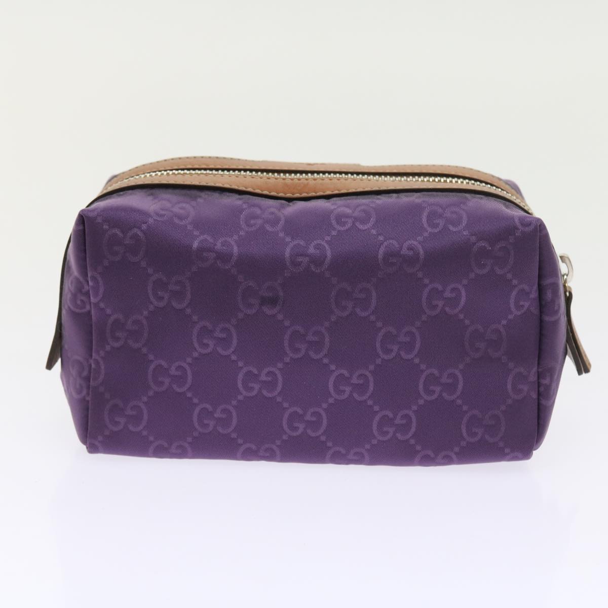 GUCCI GG Canvas Pouch 3Set Beige Purple ar10513