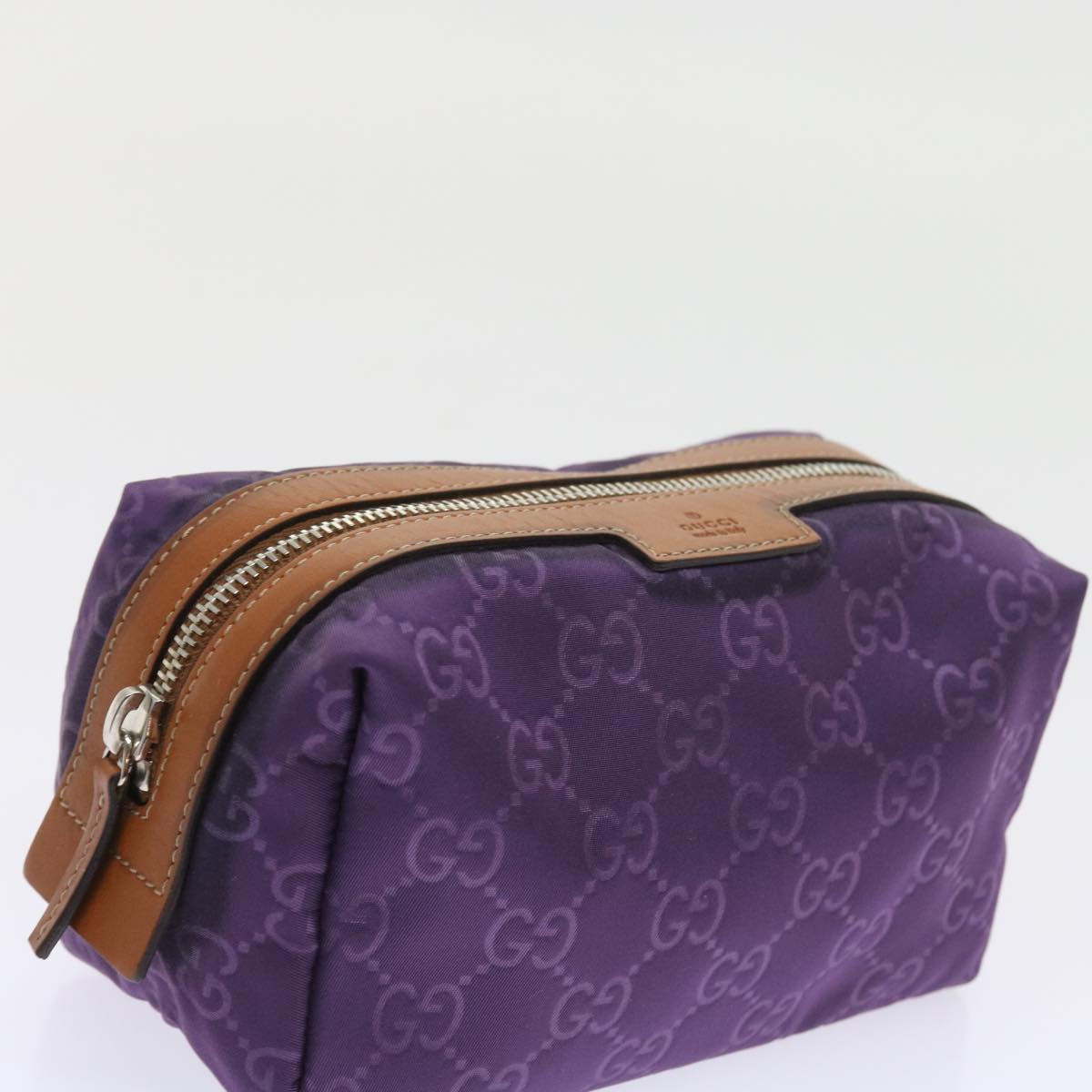 GUCCI GG Canvas Pouch 3Set Beige Purple ar10513