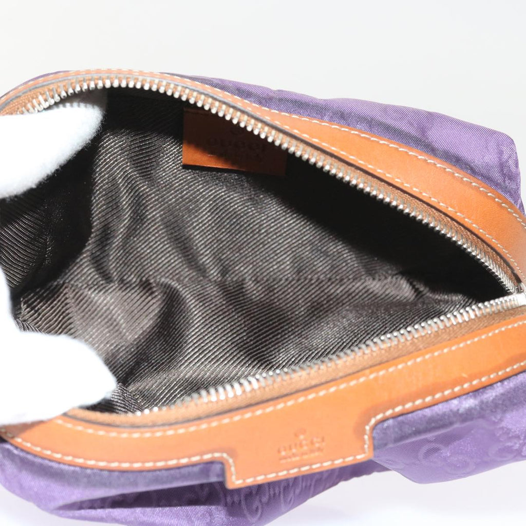 GUCCI GG Canvas Pouch 3Set Beige Purple ar10513