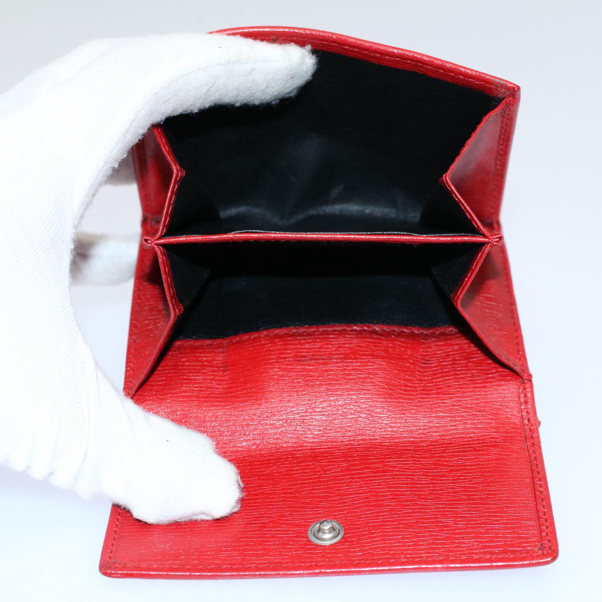 GUCCI PRADA Wallet Leather 6Set Black Red ar10516