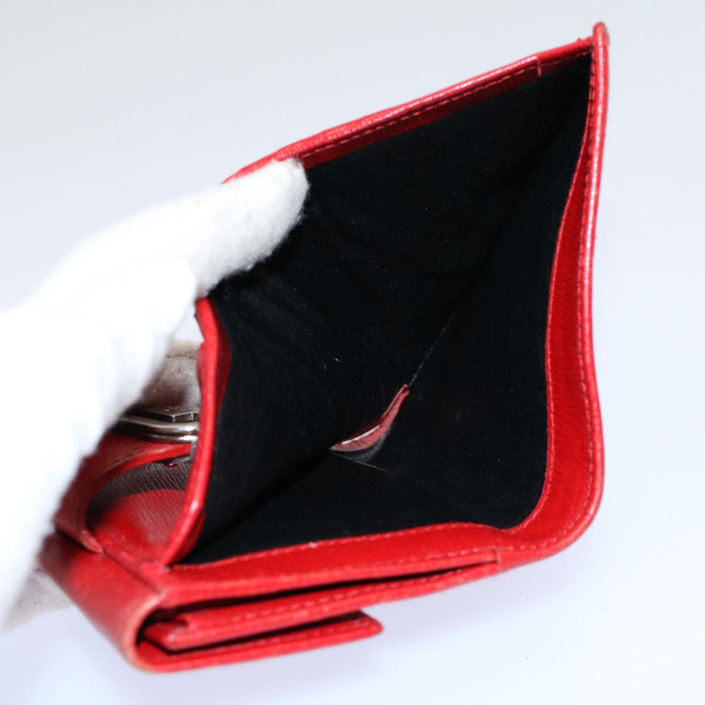 GUCCI PRADA Wallet Leather 6Set Black Red ar10516