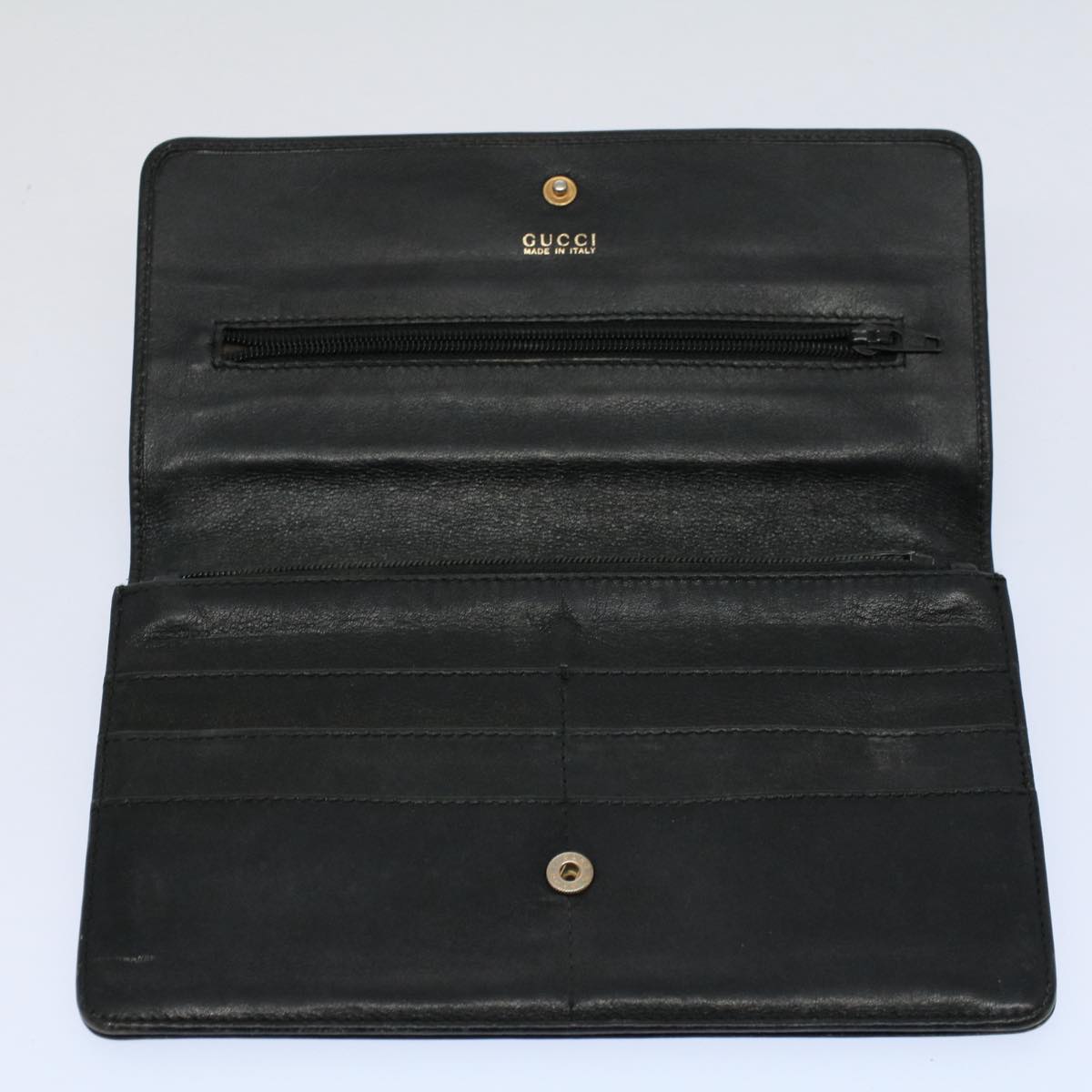 GUCCI Bamboo Wallet Leather 7Set Black Red Gray ar10518