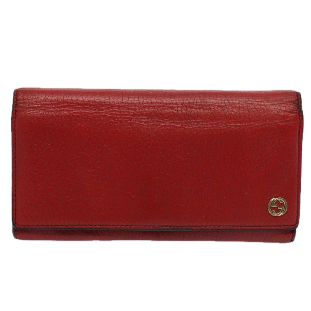 GUCCI Bamboo Wallet Leather 7Set Black Red Gray ar10518
