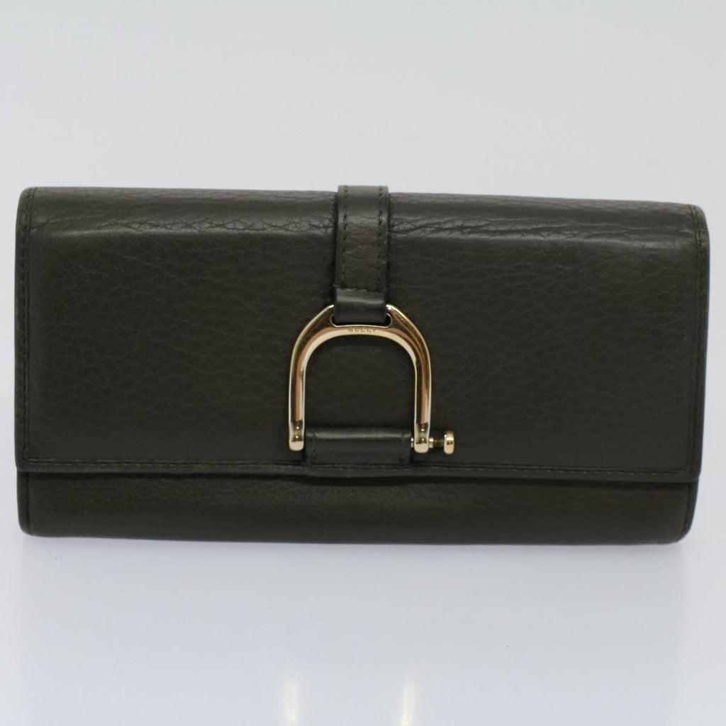 GUCCI Bamboo Wallet Leather 7Set Black Red Gray ar10518