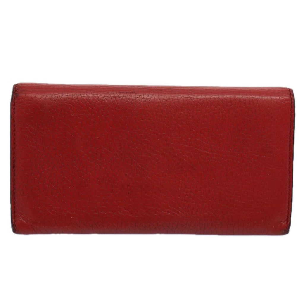 GUCCI Bamboo Wallet Leather 7Set Black Red Gray ar10518