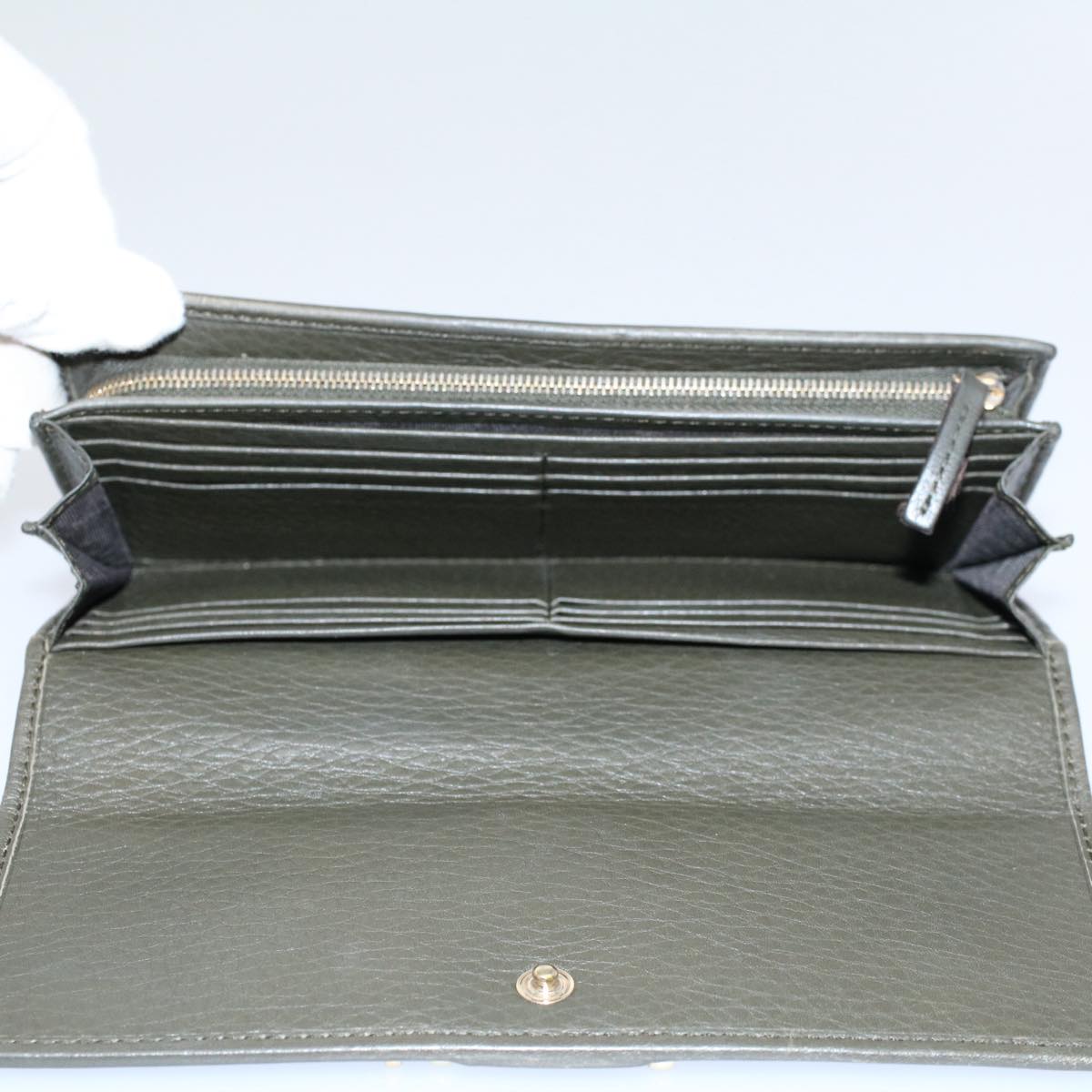 GUCCI Bamboo Wallet Leather 7Set Black Red Gray ar10518