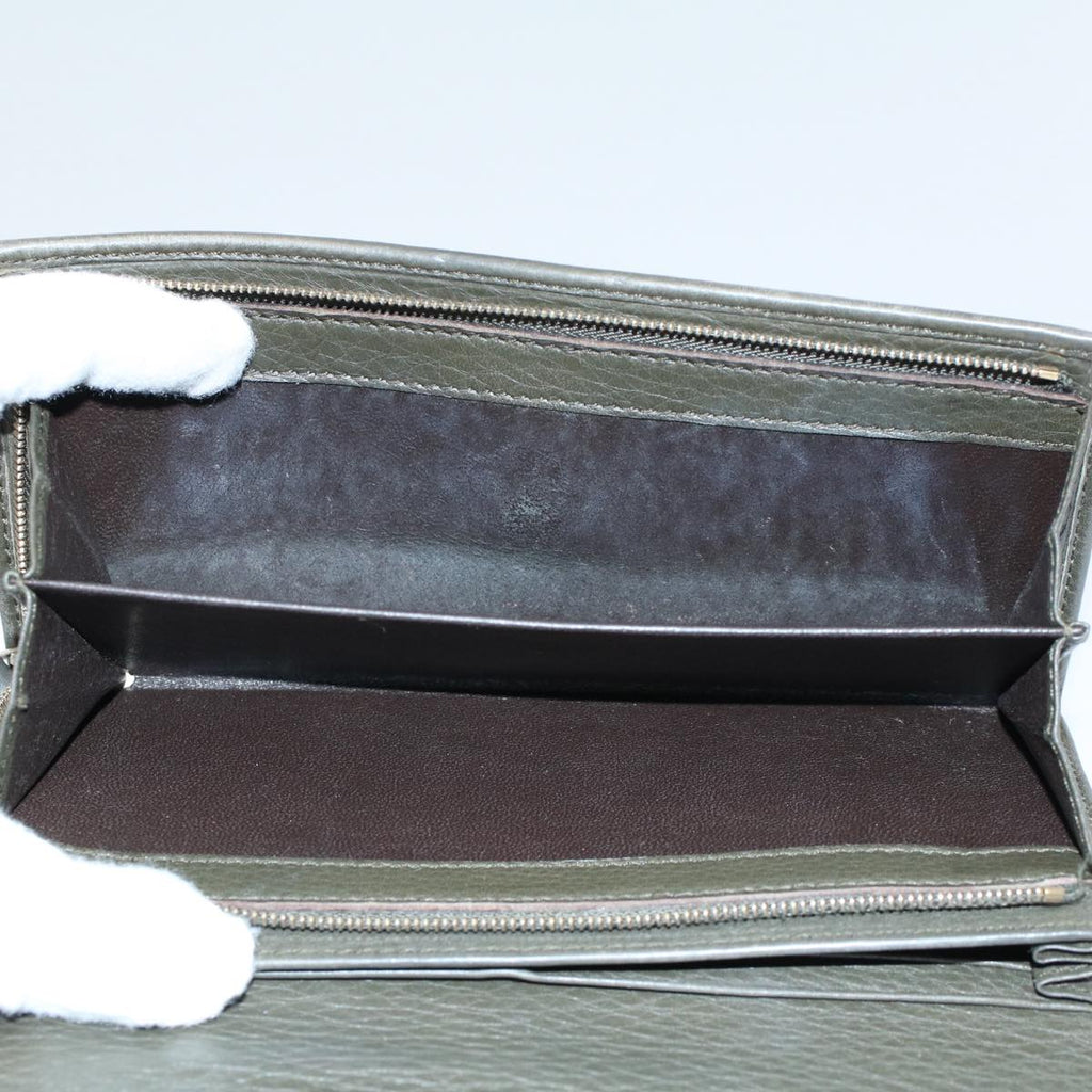 GUCCI Bamboo Wallet Leather 7Set Black Red Gray ar10518