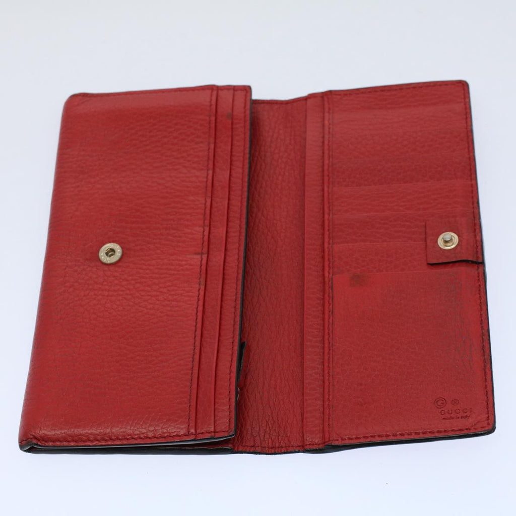 GUCCI Bamboo Wallet Leather 7Set Black Red Gray ar10518