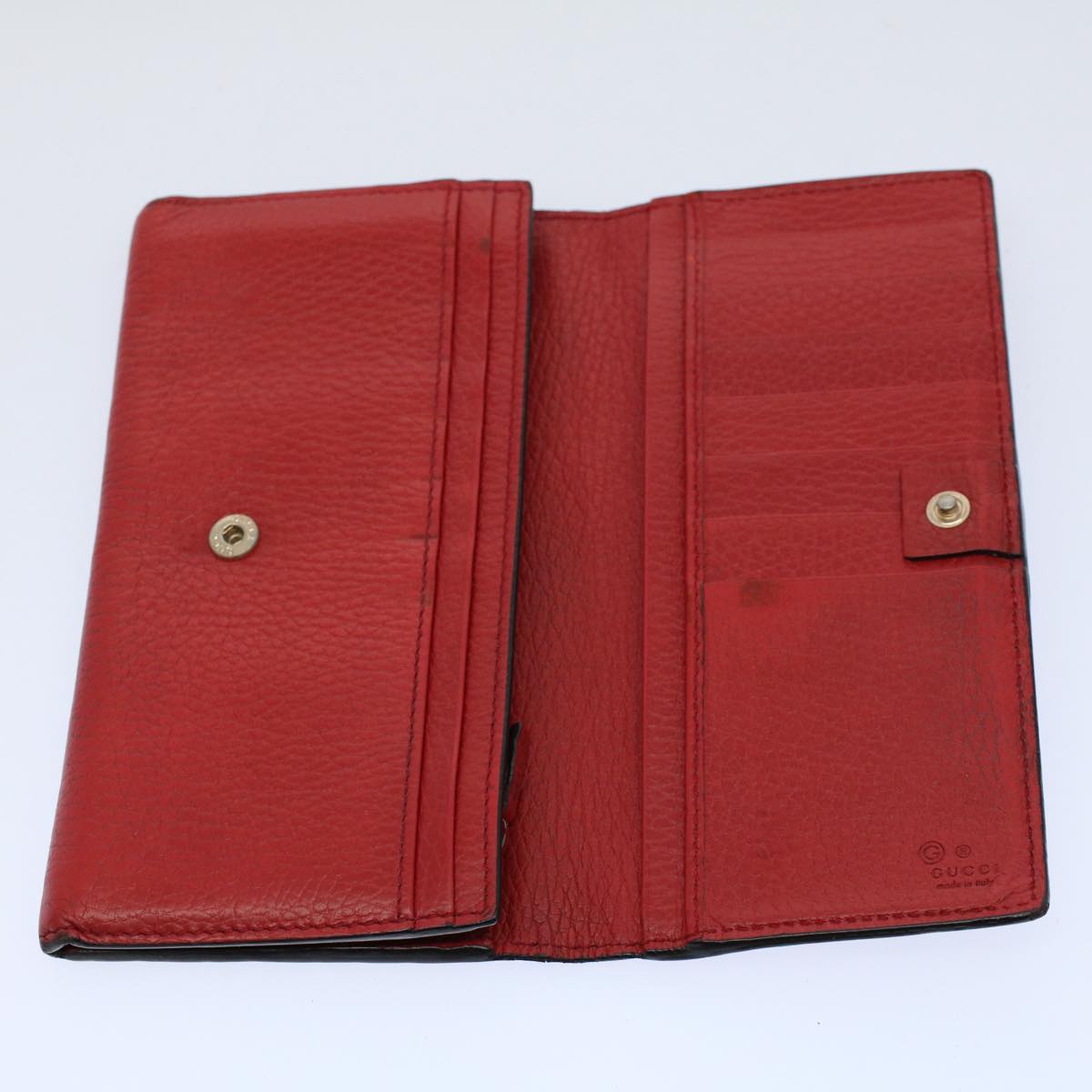 GUCCI Bamboo Wallet Leather 7Set Black Red Gray ar10518