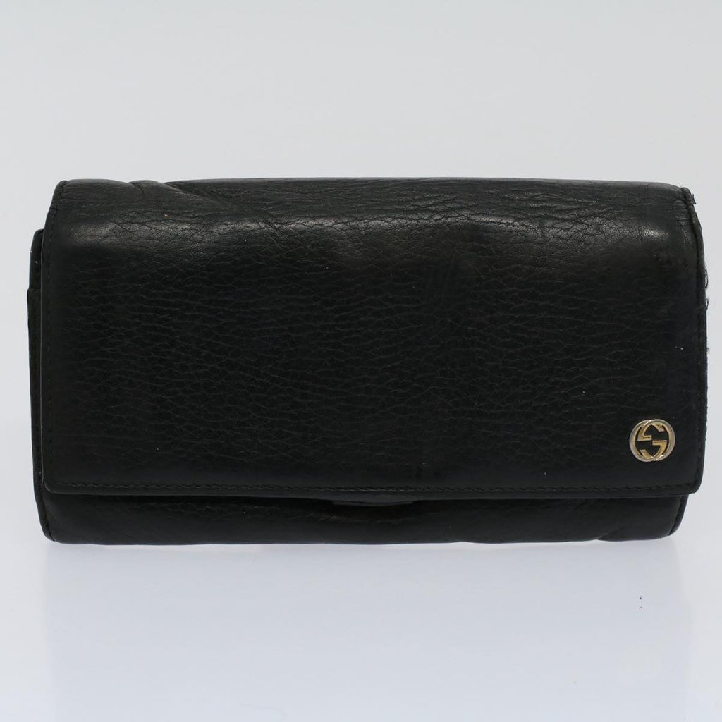 GUCCI Bamboo Wallet Leather 7Set Black Red Gray ar10518