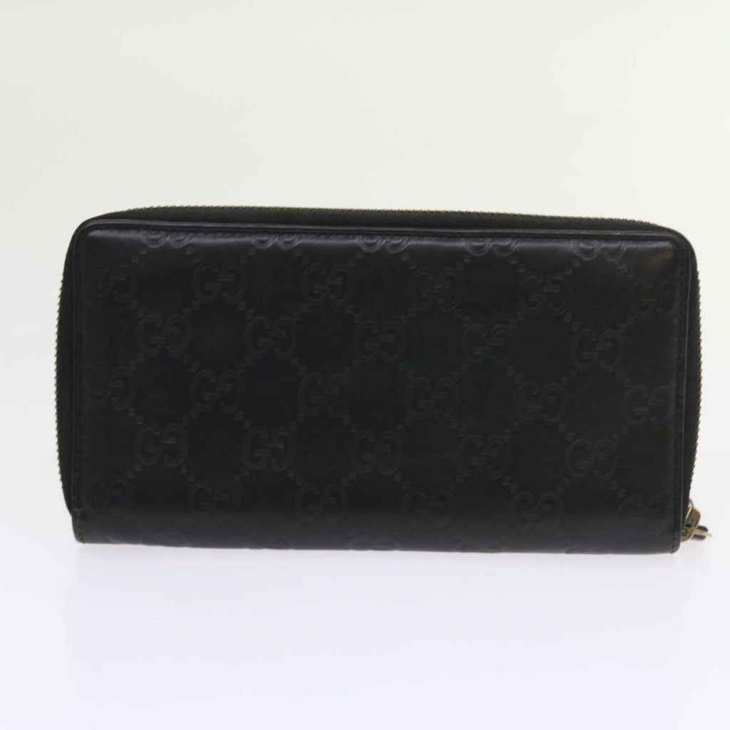 GUCCI GG Canvas Micro GG Canvas Wallet Leather 7Set Beige Black ar10521
