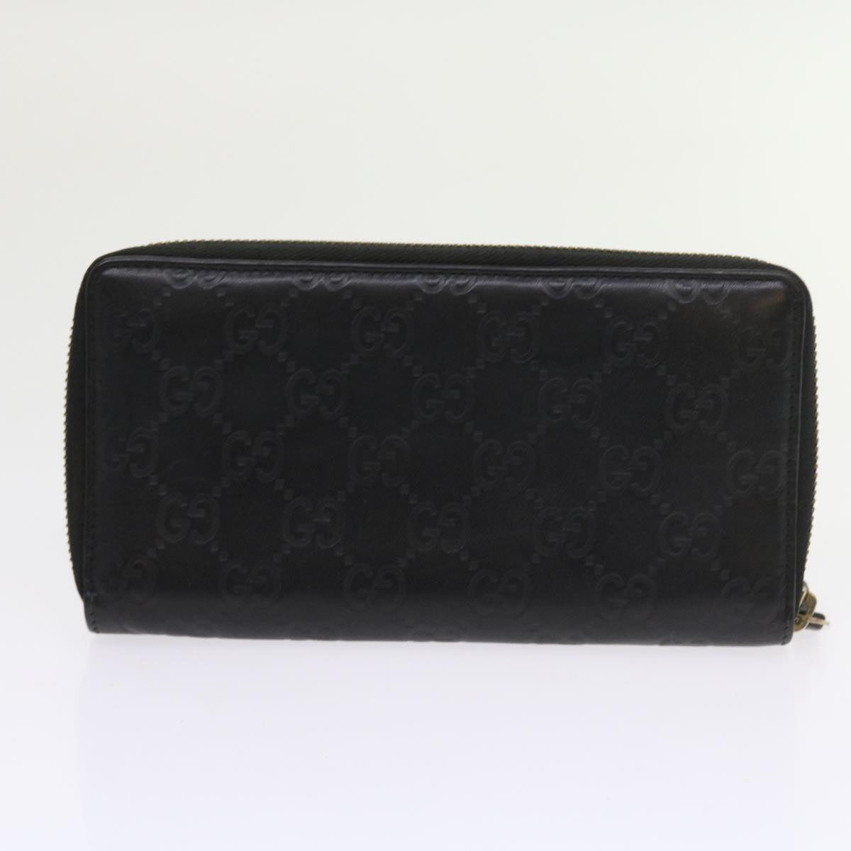 GUCCI GG Canvas Micro GG Canvas Wallet Leather 7Set Beige Black ar10521