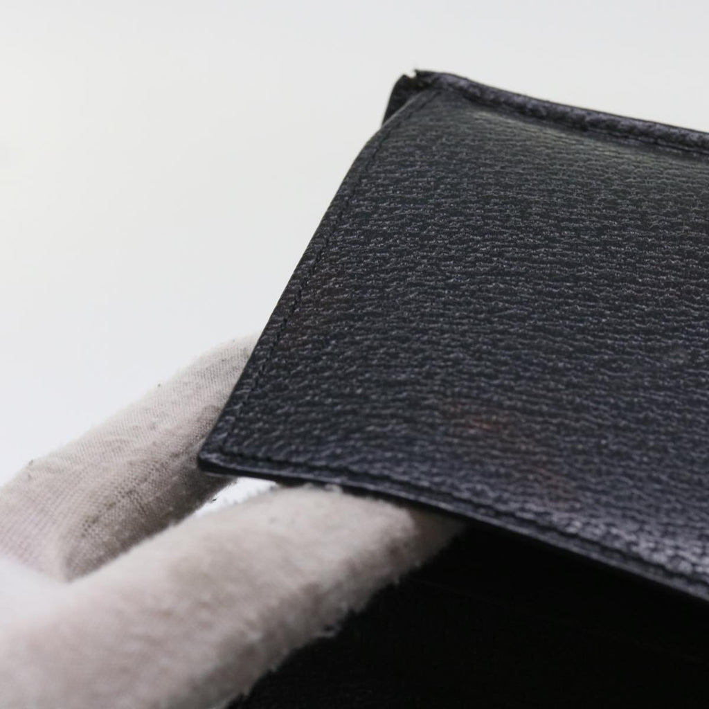 GUCCI GG Canvas Micro GG Canvas Wallet Leather 7Set Beige Black ar10521