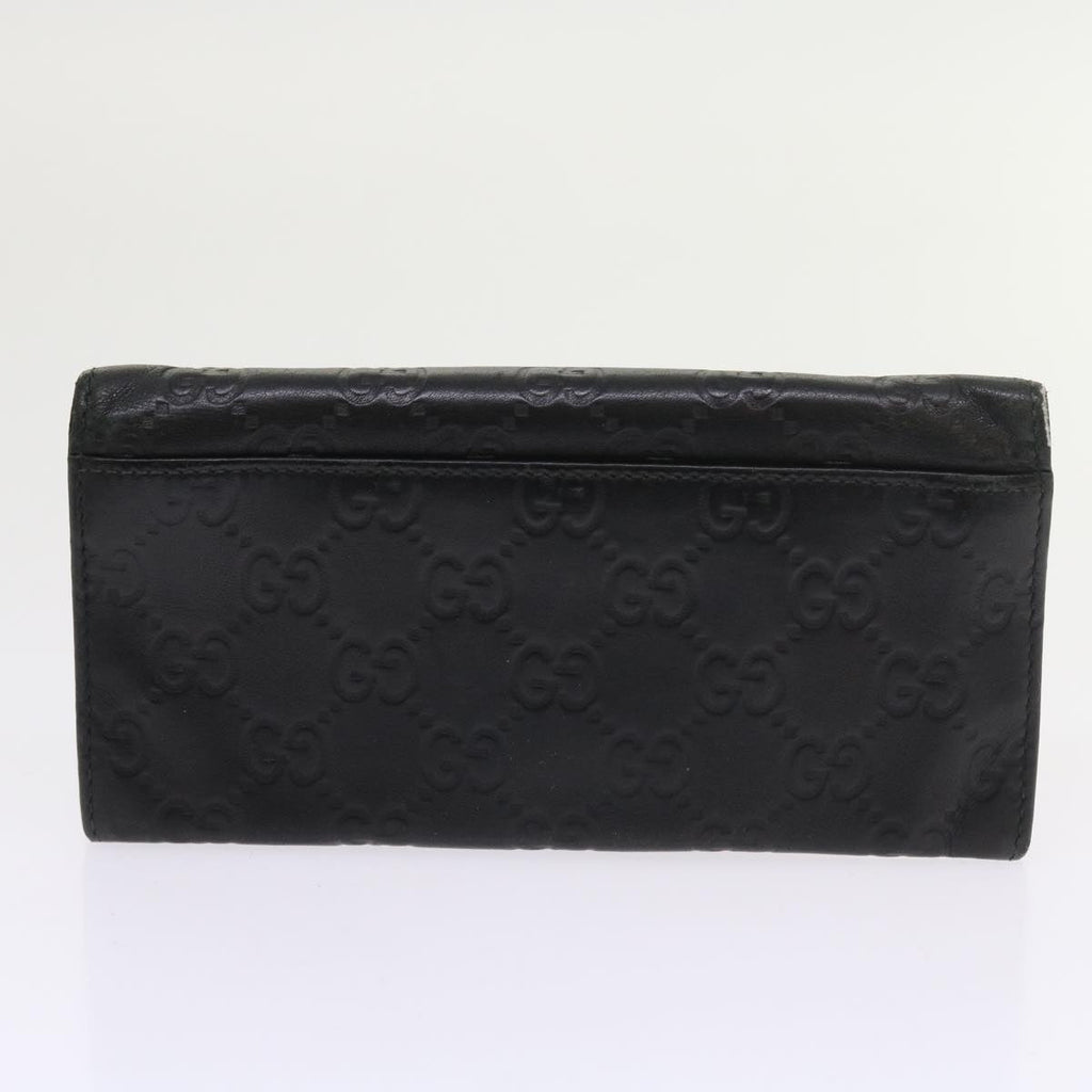 GUCCI GG Canvas Micro GG Canvas Wallet Leather 7Set Beige Black ar10521