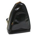 GUCCI Bamboo Shoulder Bag Patent leather Black 003 3444 0027 ar10549B