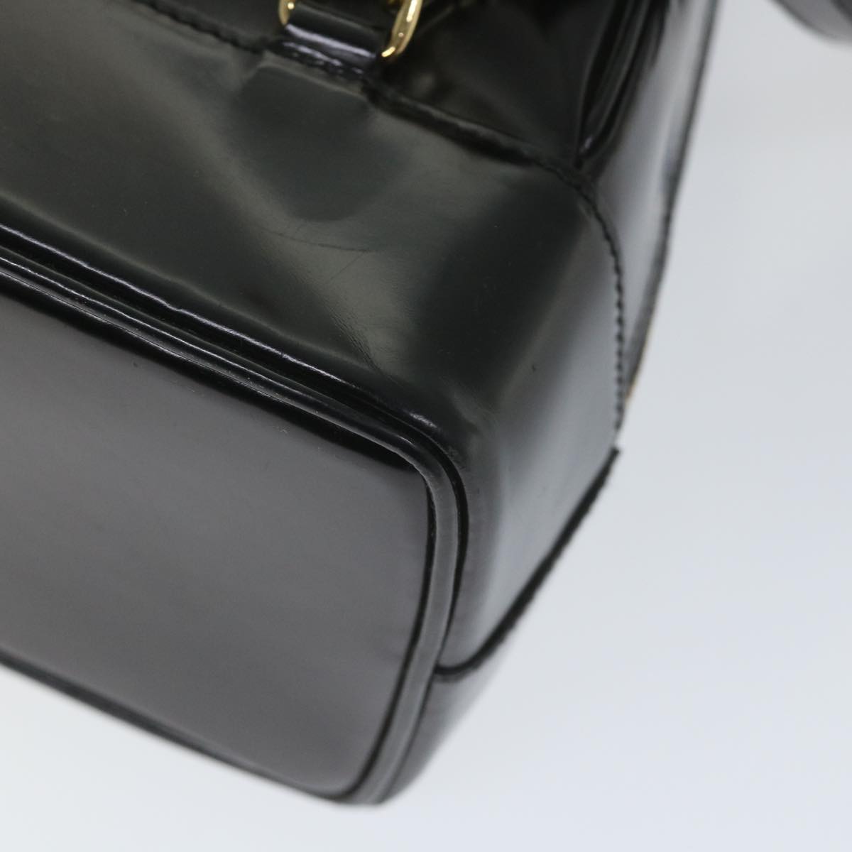 GUCCI Bamboo Shoulder Bag Patent leather Black 003 3444 0027 ar10549B