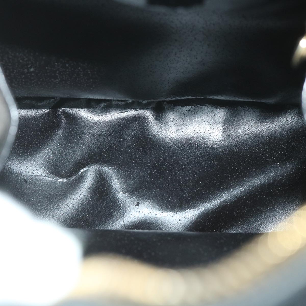 GUCCI Bamboo Shoulder Bag Patent leather Black 003 3444 0027 ar10549B