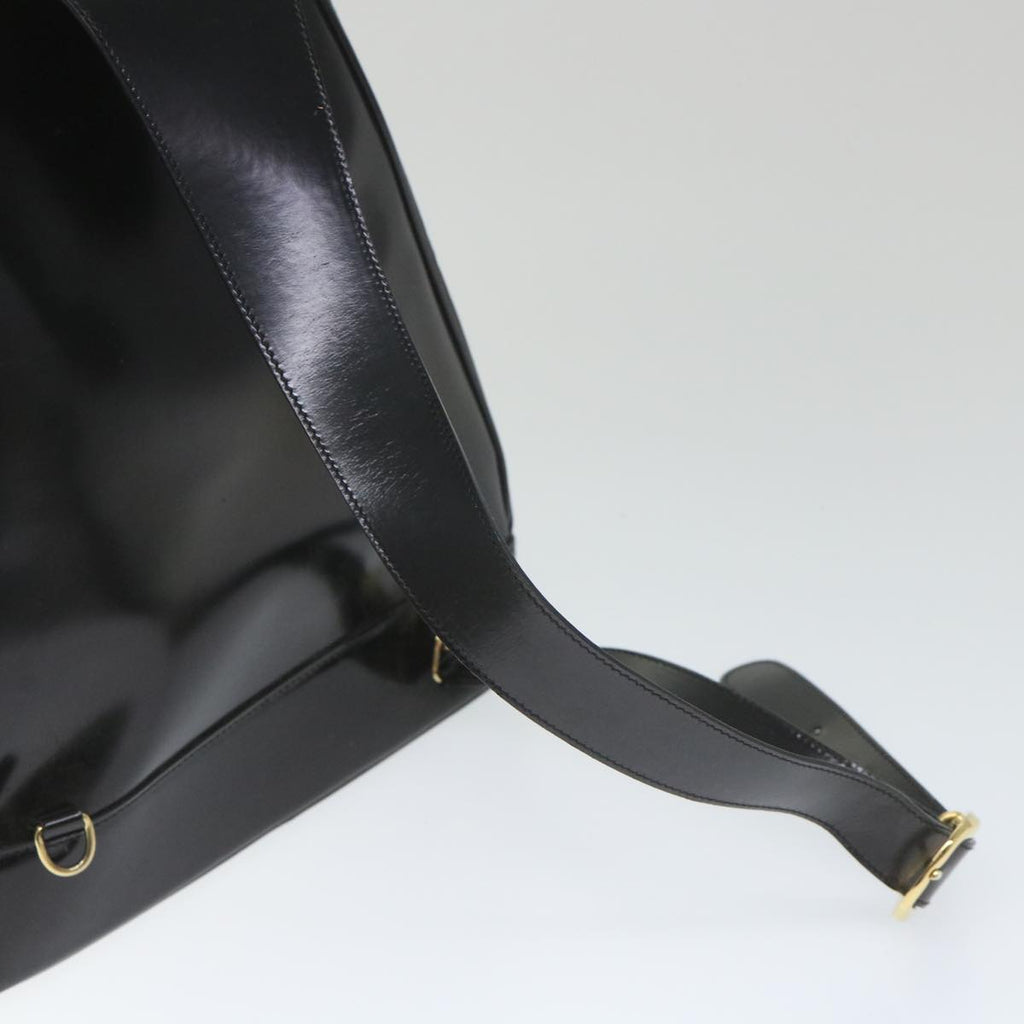 GUCCI Bamboo Shoulder Bag Patent leather Black 003 3444 0027 ar10549B