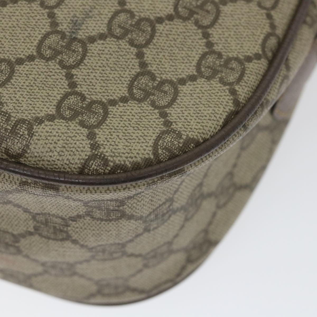 GUCCI GG Supreme Web Sherry Line Shoulder Bag Beige Red 001 754 ar10582B