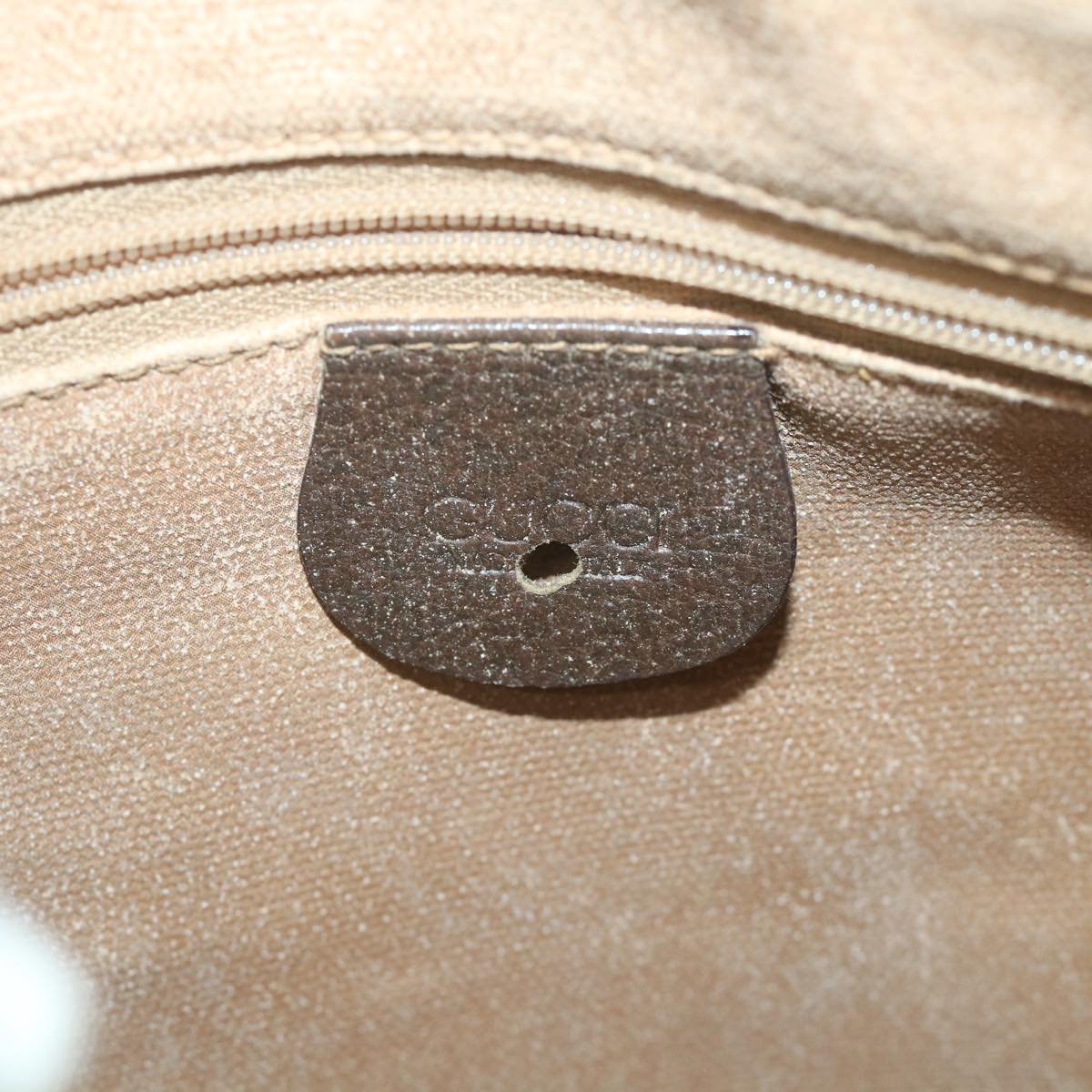 GUCCI GG Supreme Web Sherry Line Shoulder Bag Beige Red 001 754 ar10582B