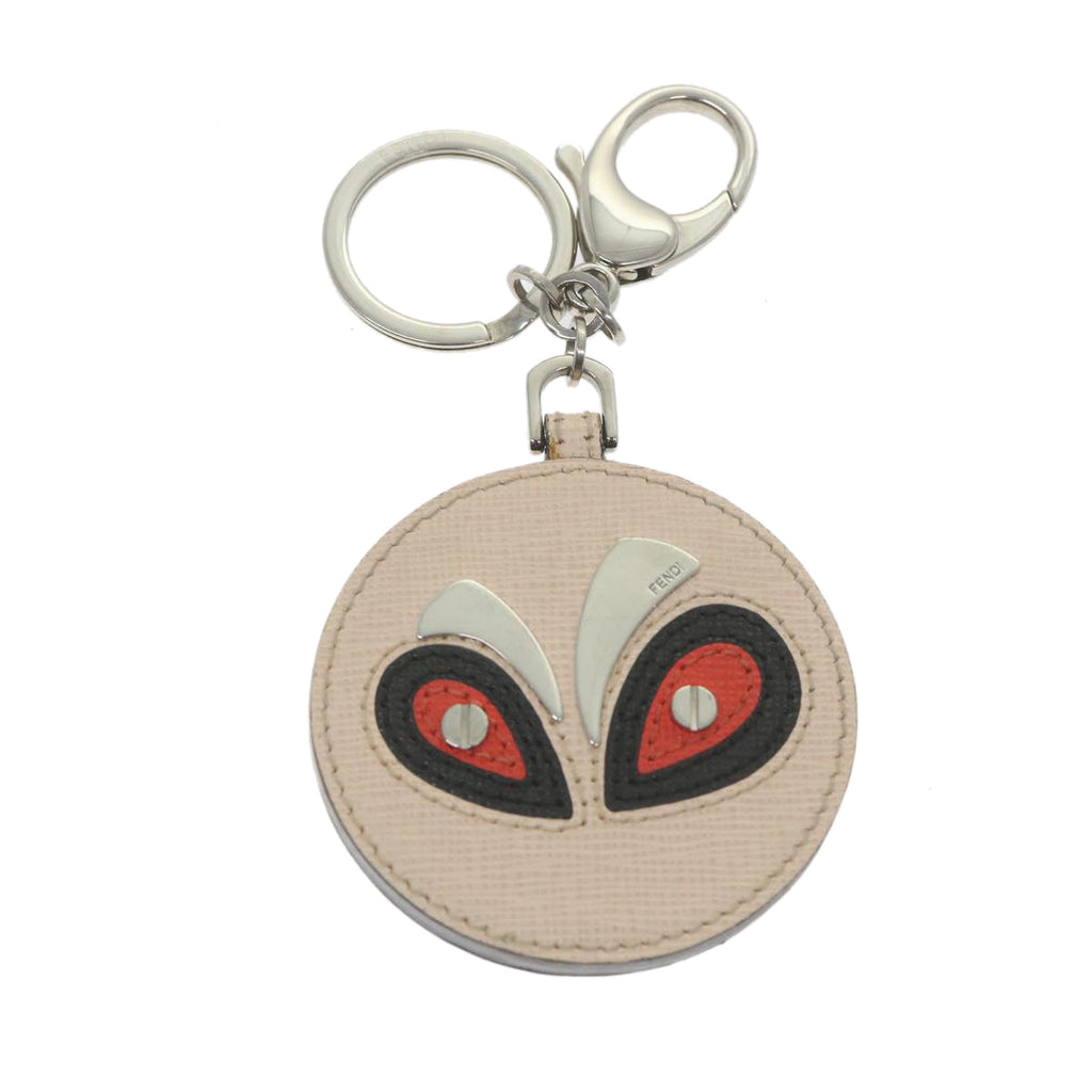 FENDI Key Ring Leather Pink ar10597B