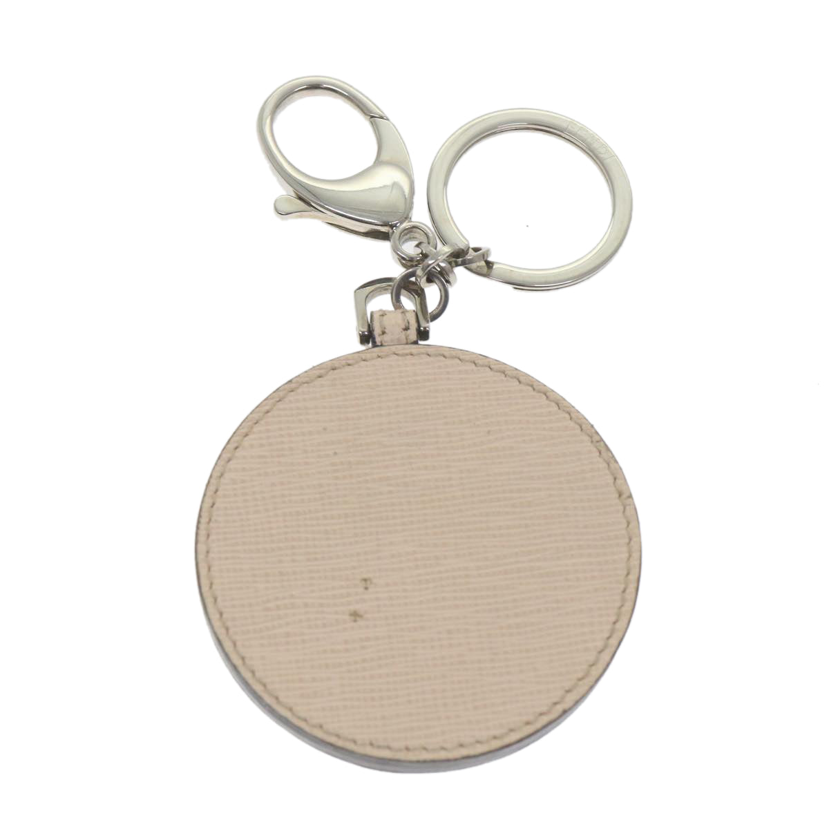 FENDI Key Ring Leather Pink ar10597B