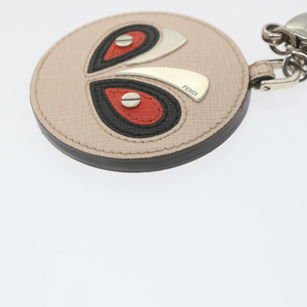 FENDI Key Ring Leather Pink ar10597B