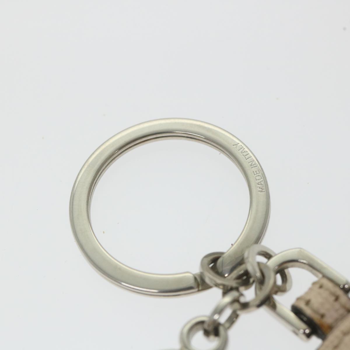 FENDI Key Ring Leather Pink ar10597B