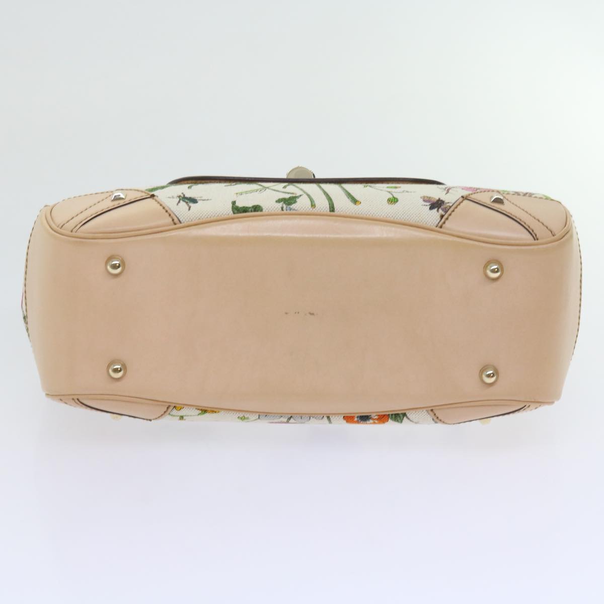 GUCCI Bamboo Hand Bag Canvas Multicolor 137351 ar10633B