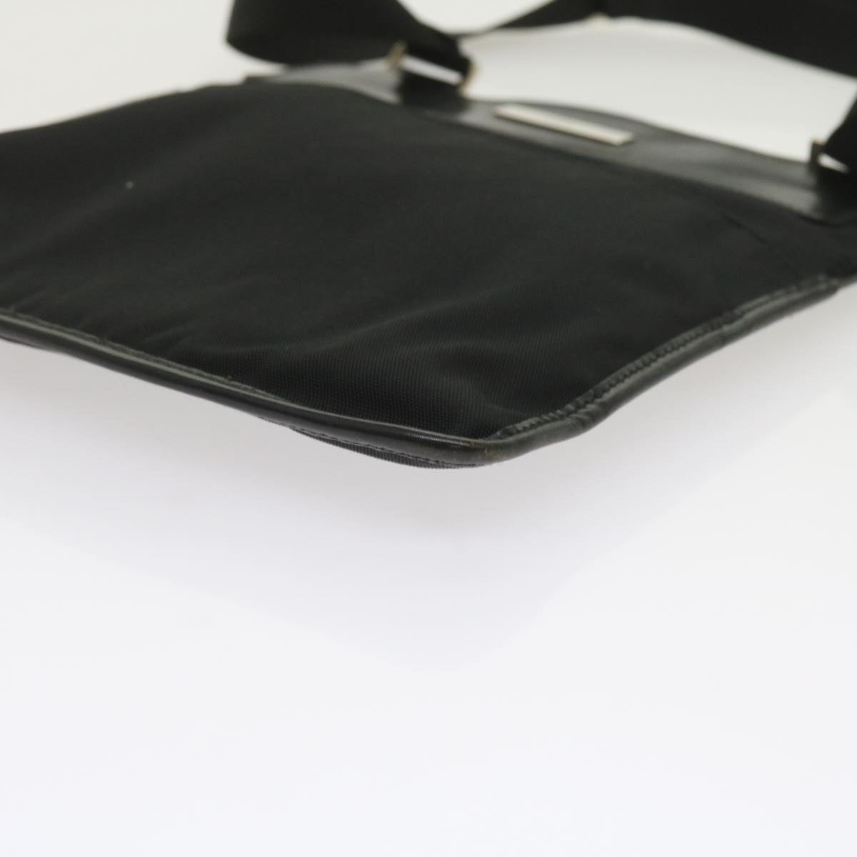 GUCCI Shoulder Bag Canvas Black 019 0348 ar10660