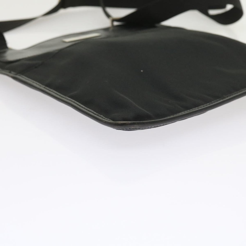 GUCCI Shoulder Bag Canvas Black 019 0348 ar10660