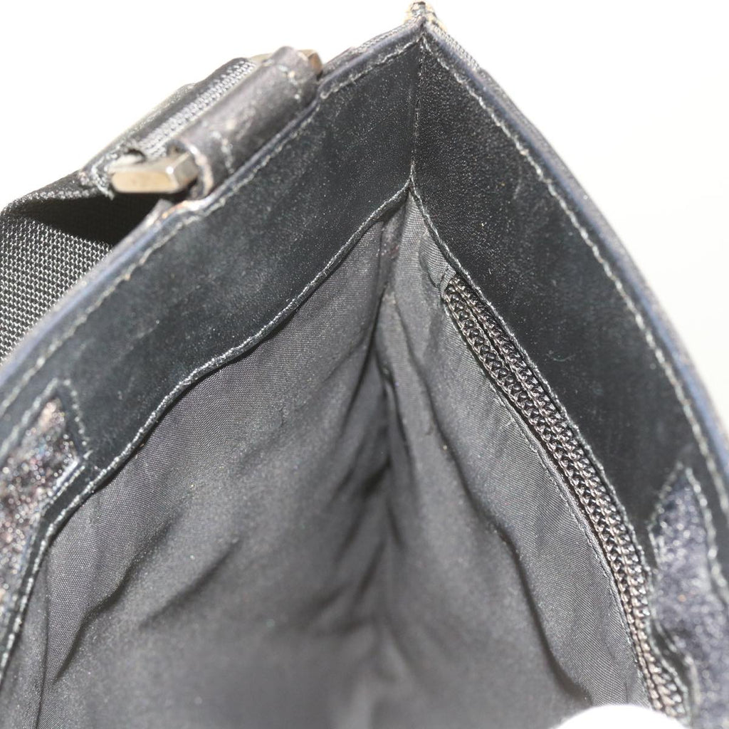 GUCCI Shoulder Bag Canvas Black 019 0348 ar10660