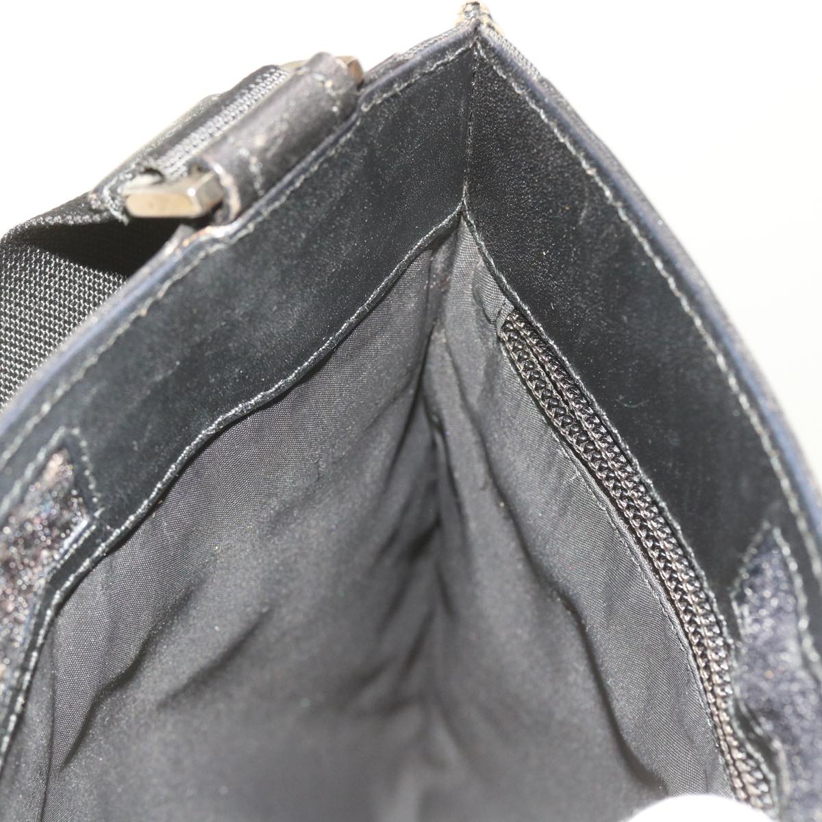 GUCCI Shoulder Bag Canvas Black 019 0348 ar10660