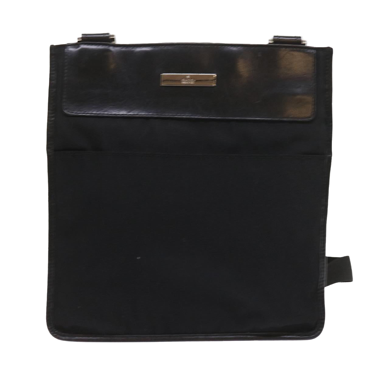 GUCCI Shoulder Bag Canvas Black 019 0348 ar10660