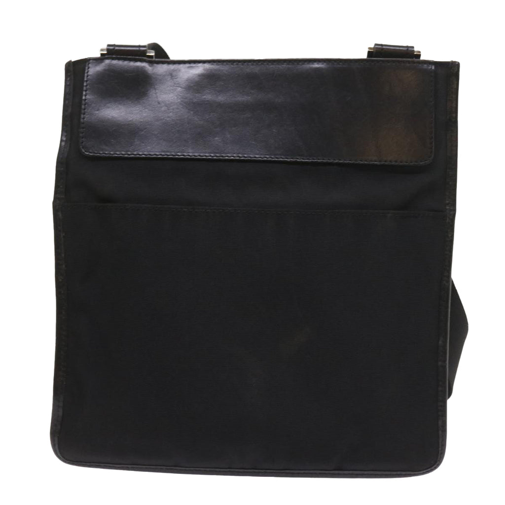 GUCCI Shoulder Bag Canvas Black 019 0348 ar10660